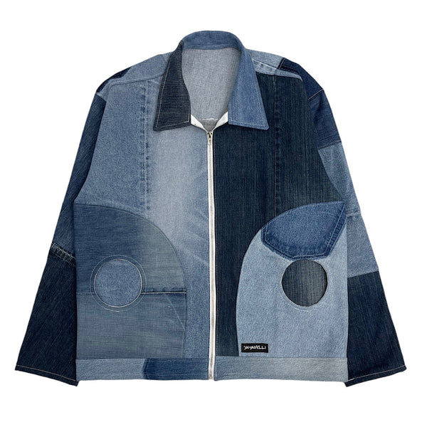 (Preorder Before Christmas - 5 Total) Patchwork Denim Work Jacket by Jayavelli