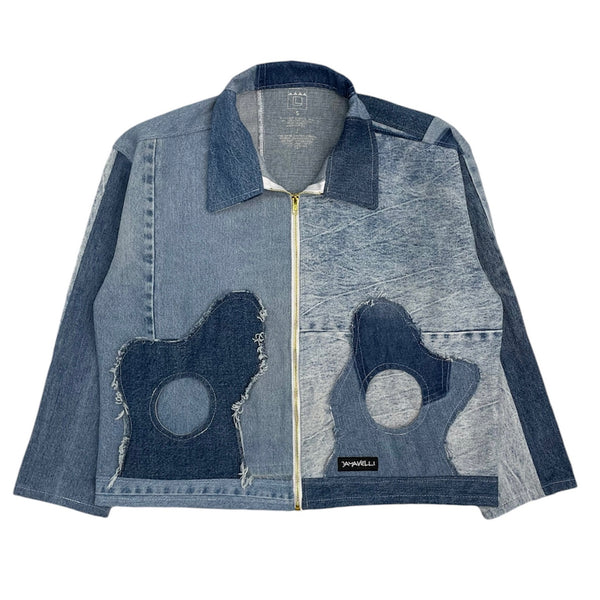 (Preorder Before Christmas - 5 Total) Patchwork Denim Work Jacket by Jayavelli