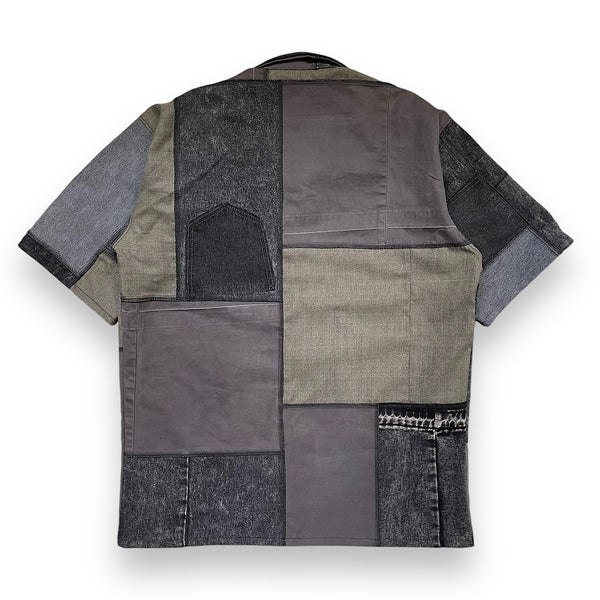 Patchwork Denim Work Shirt by Jayavelli