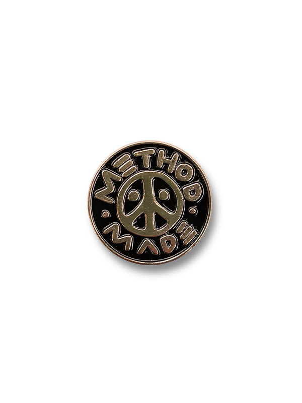 Golden Peace Enamel Pin by Method Made