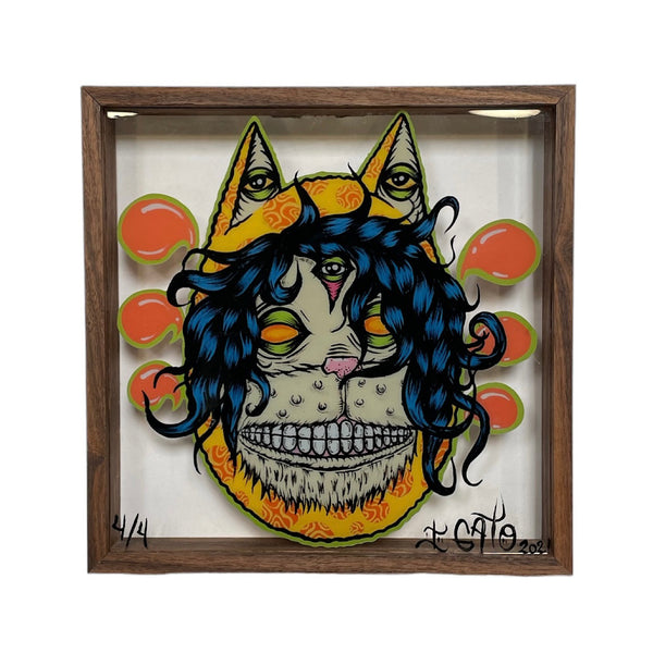 Mr. Gato Custom Framed Clear Acrylic Print by Eye Gato